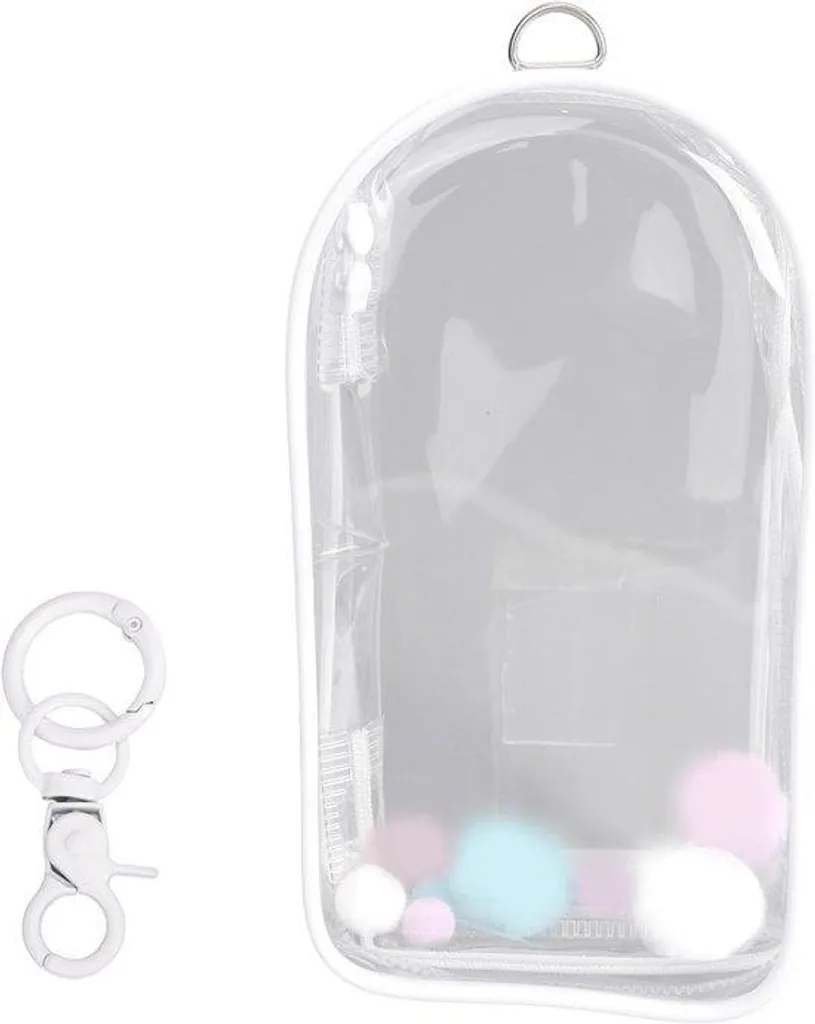 Poche de présentation étanche pour poupées 19,5x10,5cm blanche et transparente