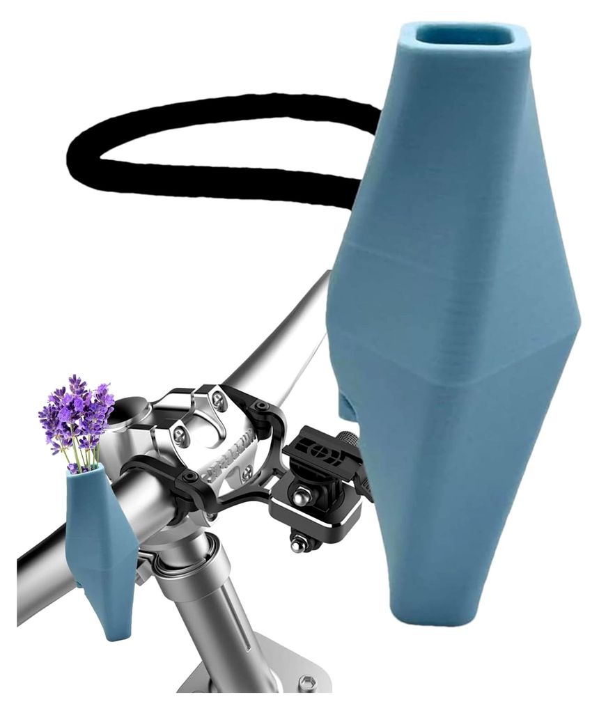 Silikonvase für den Fahrradlenker – Abnehmbares Design für Blumenarrangements