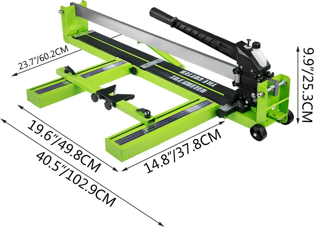 Macchina Tagliapiastrelle Professionale 800mm Spessore 15mm Acciaio - 8