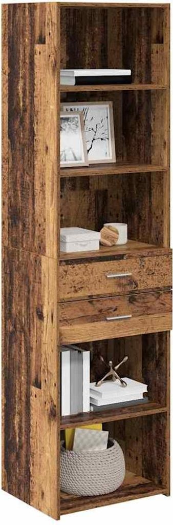 “2026 Modern“ Highboard Altholz 50 x 42,5 x 185cm Holzwerkstoff - Designermöbel 459765 - Kommoden