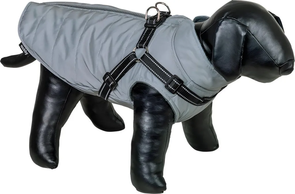 Cappotto Riflettente Cane Argento 20cm - Sicurezza e Stile 2 in 1