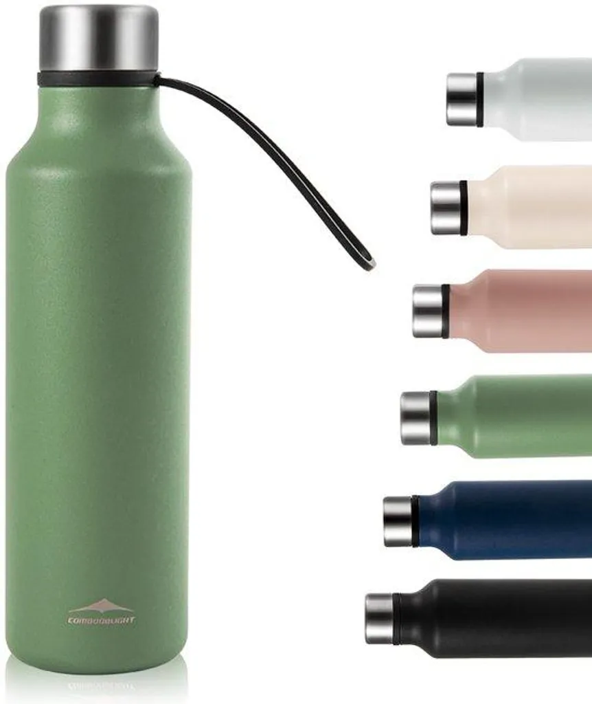 Bouteille Isotherme 580 ml en Acier Inoxydable Vert pour le Sport