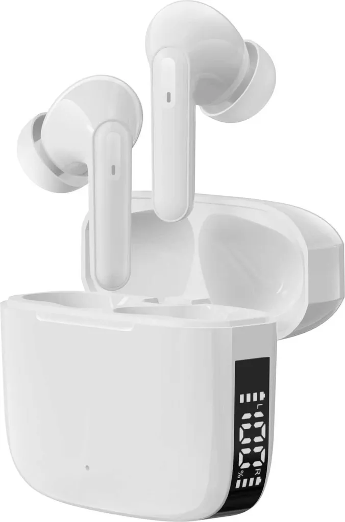 Ecouteurs Bluetooth TWS Denver TWE-61 sans fil, confortables pour le sport et appels
