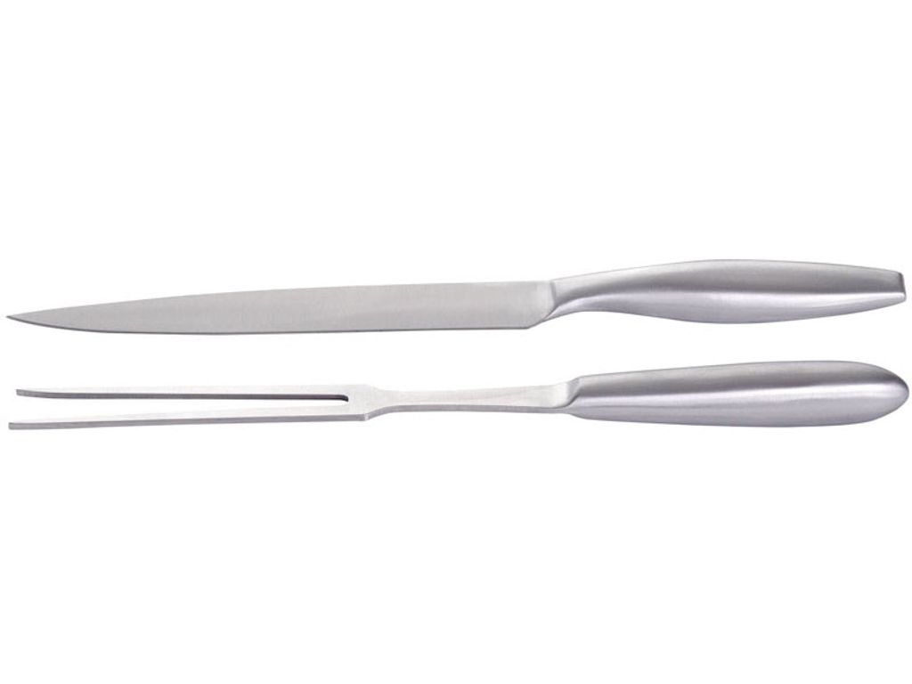 Robustes Edelstahl Tranchier-Set, 2-teilig für den Grill Produktbild 