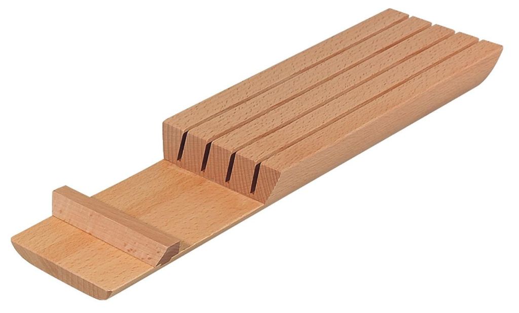 Häfele Messerblock, Holz, Besteckeinsatz universell und Matrix Box P nur für Nennlänge 500 mm, Maße (L x B): 414 x 113 mm