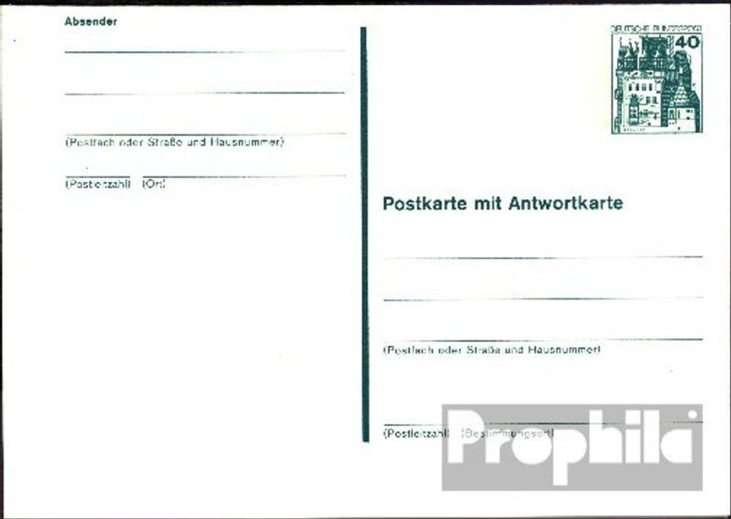 Belege Ganzsachen BRD (BR.Deutschland) 1977 P123 Amtliche Produktbild 