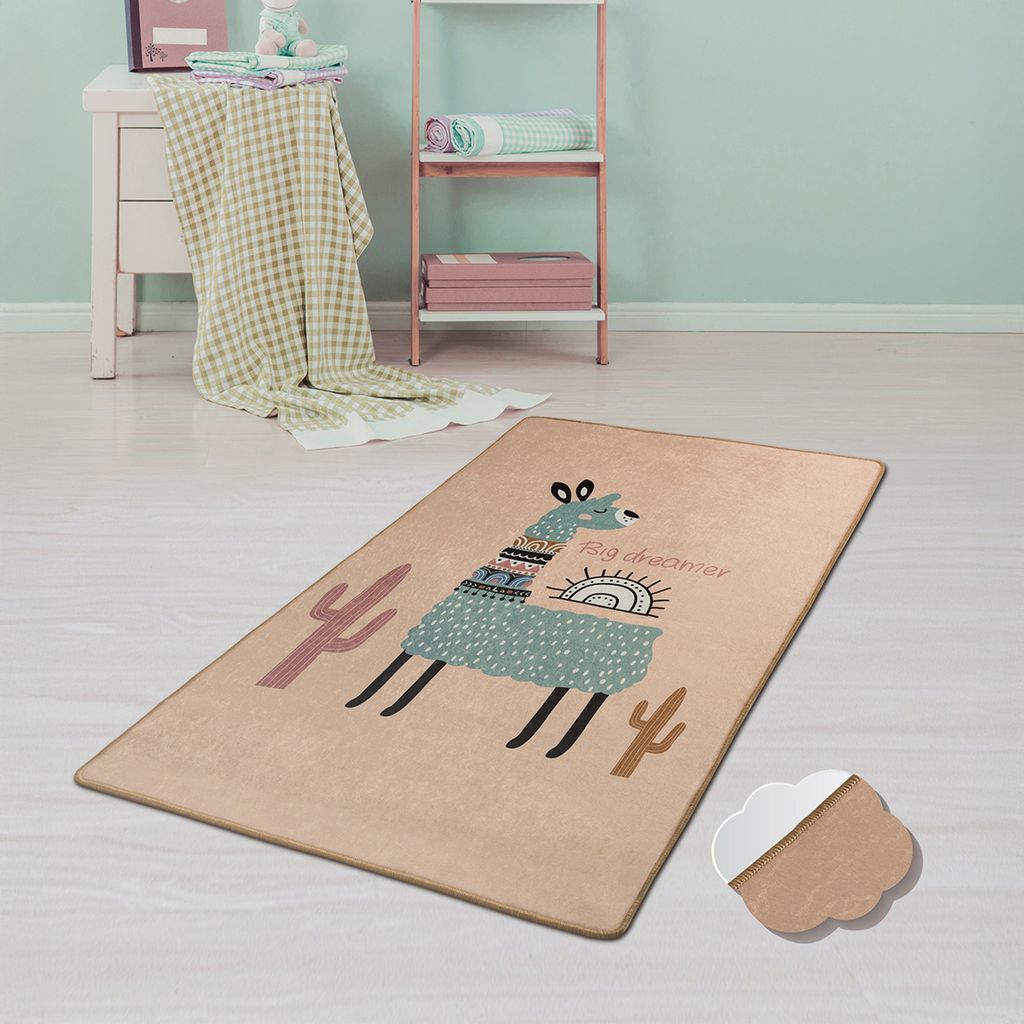 Bosdela Kinder- und Babyteppiche – Vielfältige Designvariationen für jeden Spielraum 100x160 cmLama