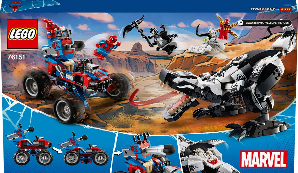 Venomosaurus Articulé et Spider-Buggy : Kit de Combat Marvel 76151 - 13