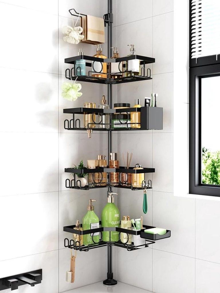 PromoHome® Telescopische doucheplank zonder boren – 4 Productafbeelding 
