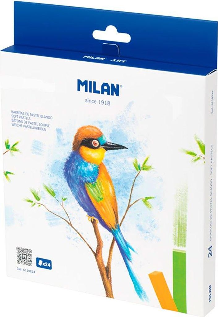 Pastele suche miękkie 24 kolory MILAN