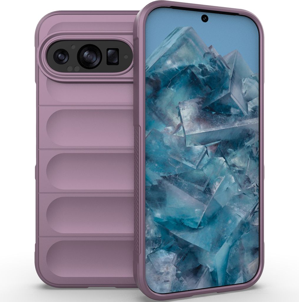 Handyhülle für Google Pixel 10 Pro Weich TPU Silikon Stossfest Anti-rutsch Hülle Lila