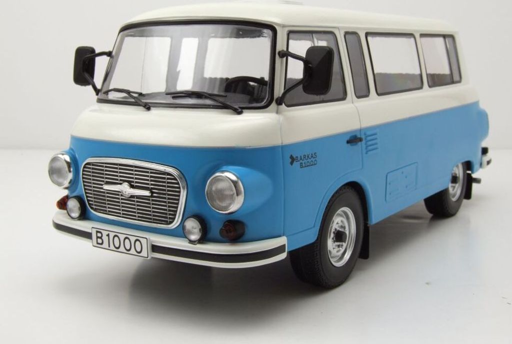 MCG 18007 Barkas B 1000 1965 blau weiß 1:18 Produktbild 