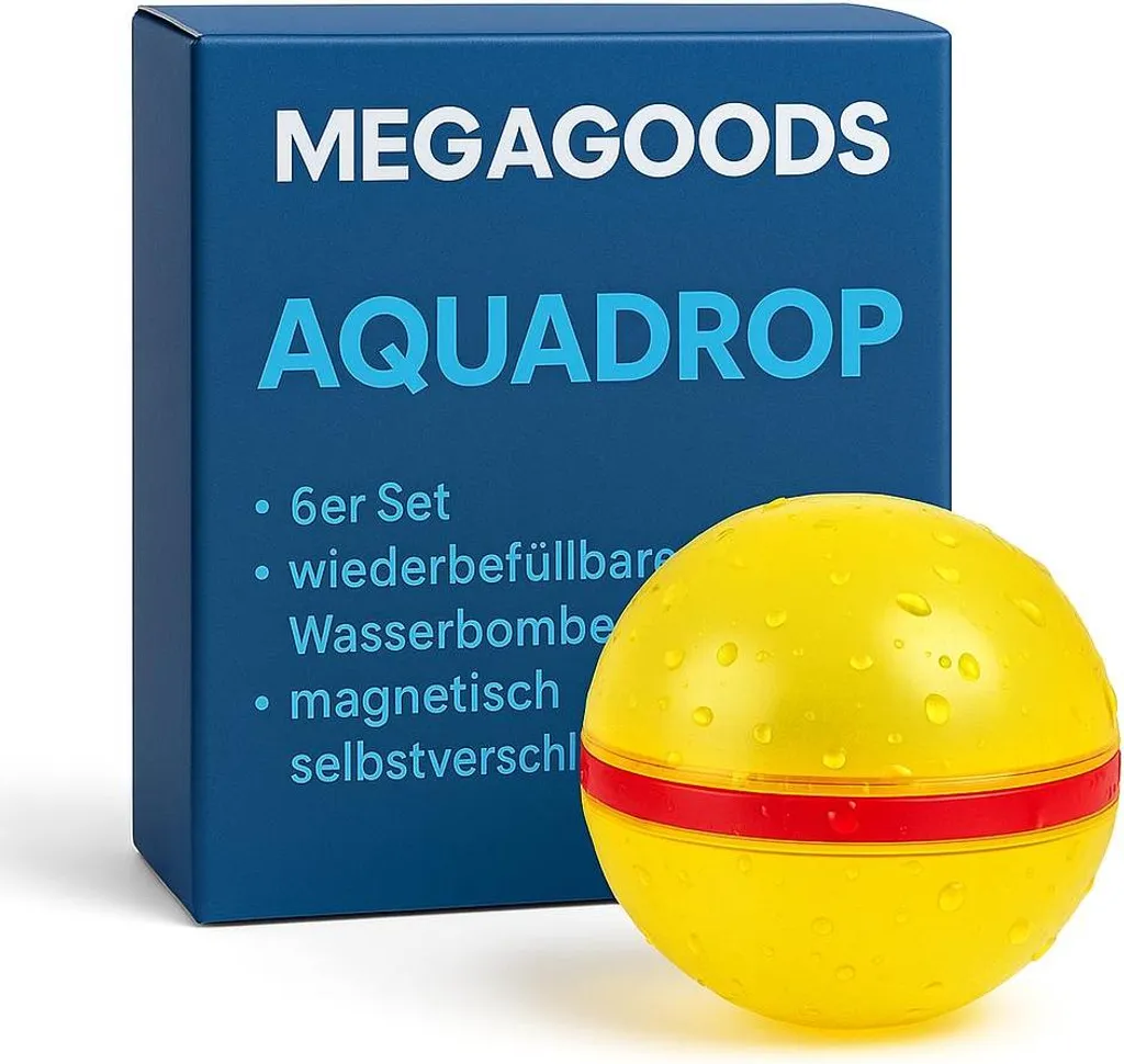 Lot de 6 bombes à eau rechargeables magnétiques silicone réutilisables