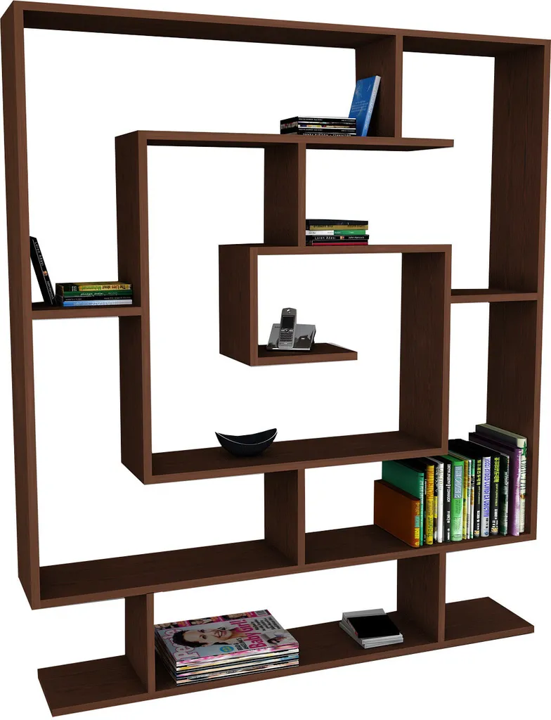 Bibliothèque Fine Wenge Sarmaşık : Solution de Rangement Gain de Place - 2