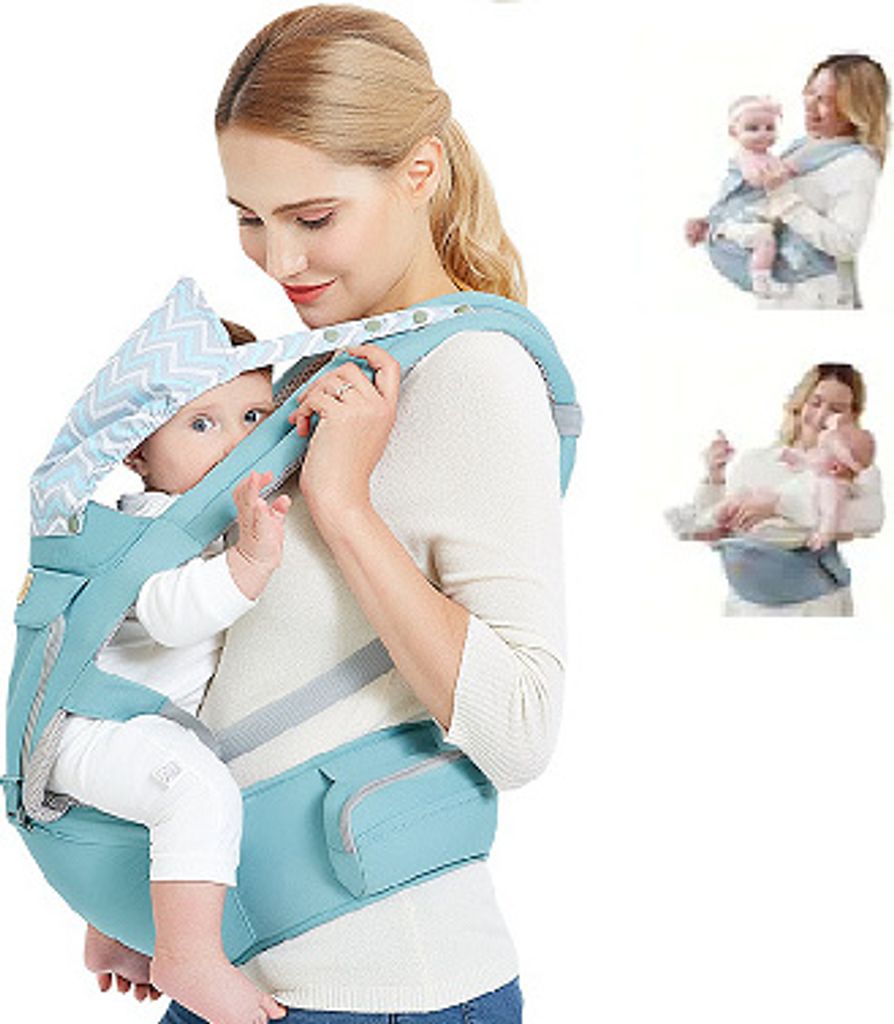 Bauchtrage 6-in-1 Babytrage für Neugeborene ab Geburt,(3-30kg)