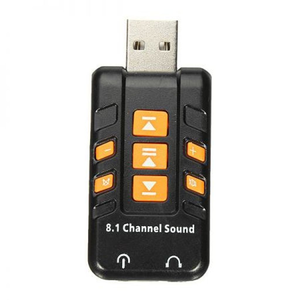 8.1-Kanal Virtual Sound Karte, USB2.0, Lautstärkeregler, MUTE-Funktion, Mikrofon, HOPE R