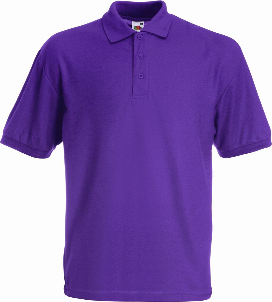 Piqué Polo | Fruit of the Loom (FOL63402), Farbe:purple, Produktbild 