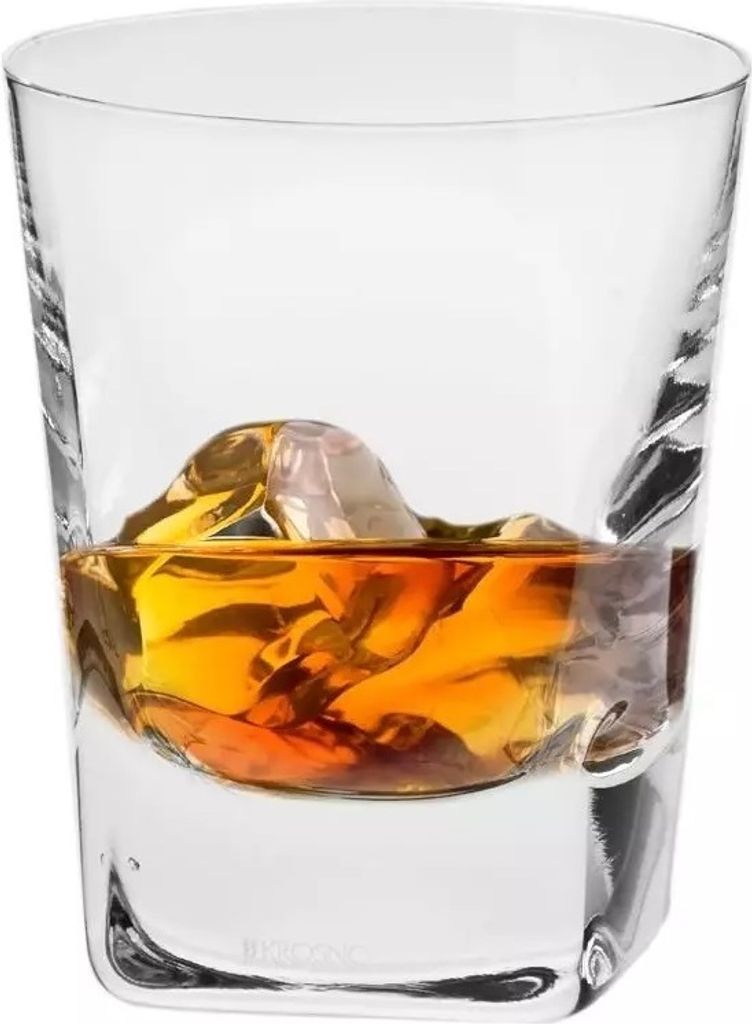 KROSNO Caro Whiskygläser 6er Set 280 ml – handgemachte Tumbler für Whisky & Spirituosen