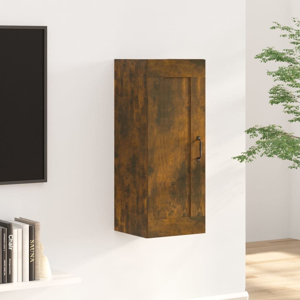 Cloris DesignMöbel Hängeschrank Räuchereiche 35x34x90cm Holzwerkstoff