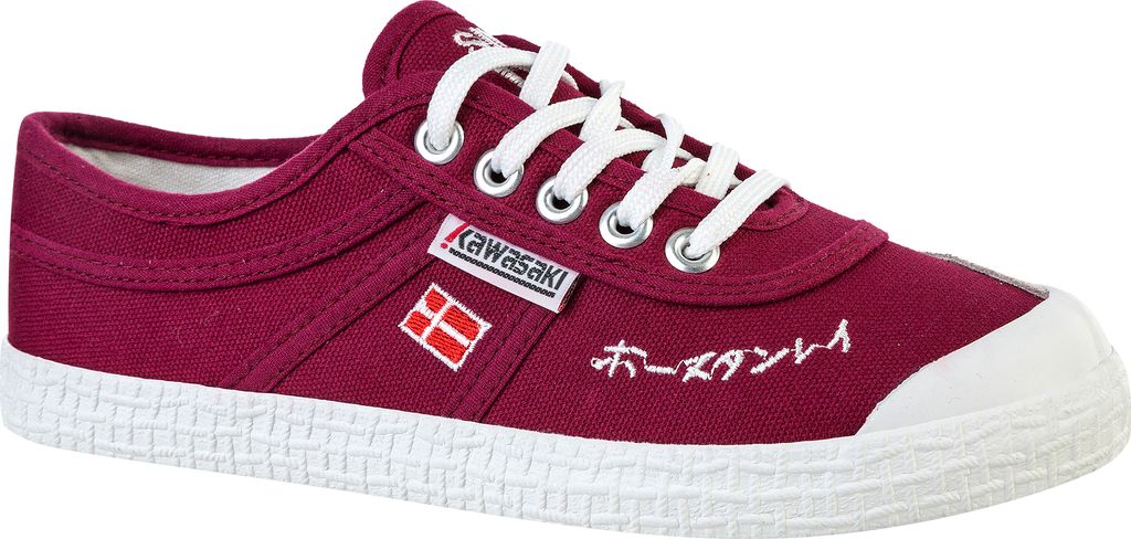 Kawasaki Canvas sneakers Signature im trendigen Retrodesign 4055 Beet Red 40