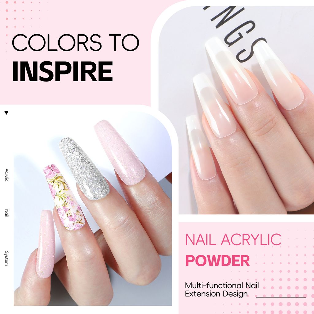 Acryl-Nagel-Set mit UV-Licht Acryl-Pulver und flüssiges Produktbild 12