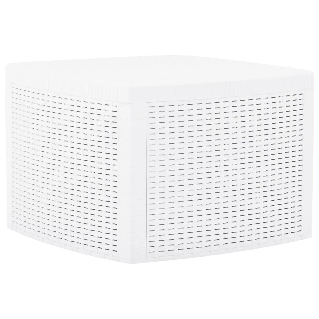 Table d'appoint blanche gain de place, idéale pour petits espaces 54 cm
