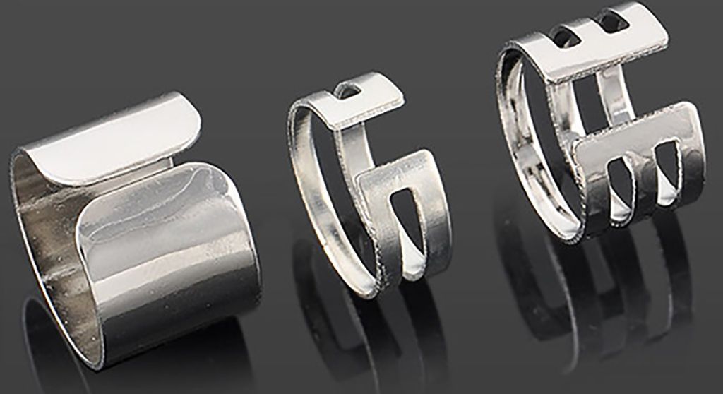 3 Stück/Set Mode offene Ringe Midi Finger Knuckle Stack Ringe Charms Weihnachtsgeschenk-Silber