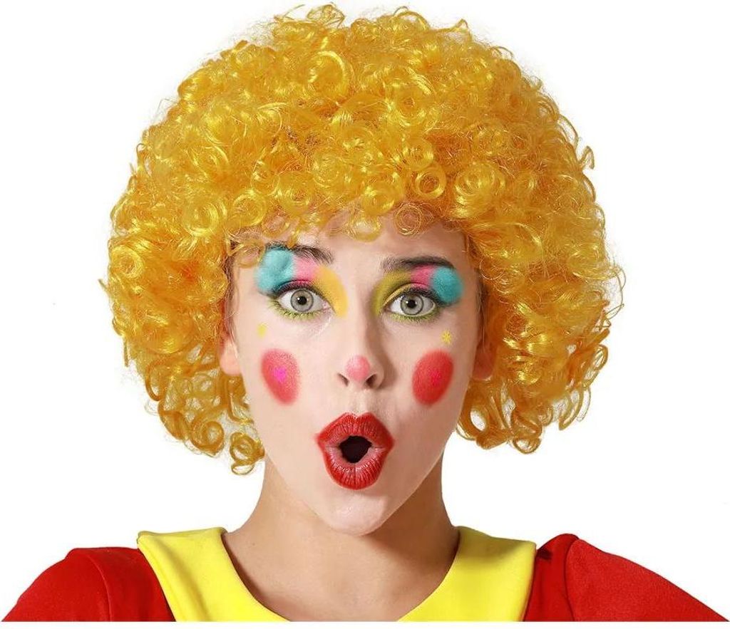 Atosa Clownperücke Orange Orange One Size