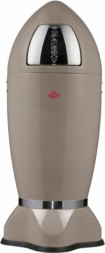 Wesco Mülleimer Spaceboy, Abfallsammler, Abfalleimer, Stahlblech, Warm Grey, 35 L, 138631-57