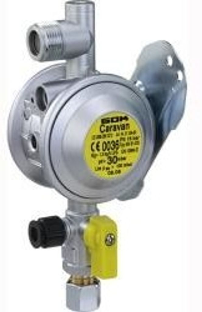 GOK Niederdruckregler PS 16 bar - Anschluss Wand, Regler 1,5 kg/h, Typ EN61DS