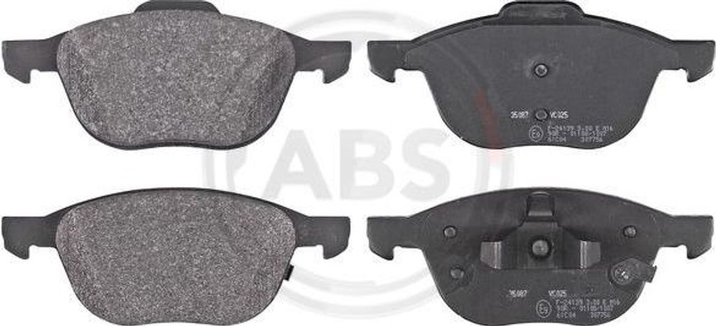 A.B.S. 35087 Bremsbelagsatz, Scheibenbremse OE 1765766 kompatibel mit Focus, C-Max