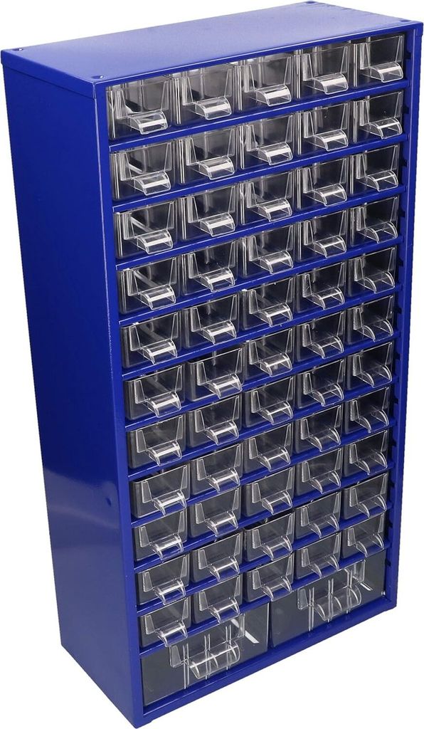 KOTARBAU Kleinteilemagazin Metall 55K2M Sortierkasten Teilebox Aufbewahrungsbox für Kleinteile Dunkelblau