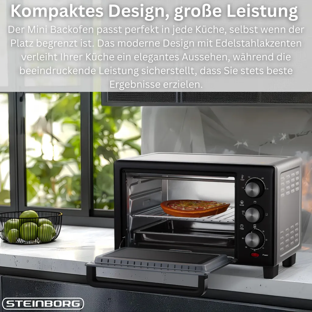 Four Posable Compact 15L Steinborg Chauffage Rapide et Haute Puissance - 11