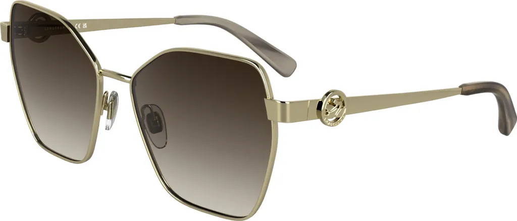 Lunettes Longchamp LO180S Verres Dégradés Bruns et Monture Dorée 58mm