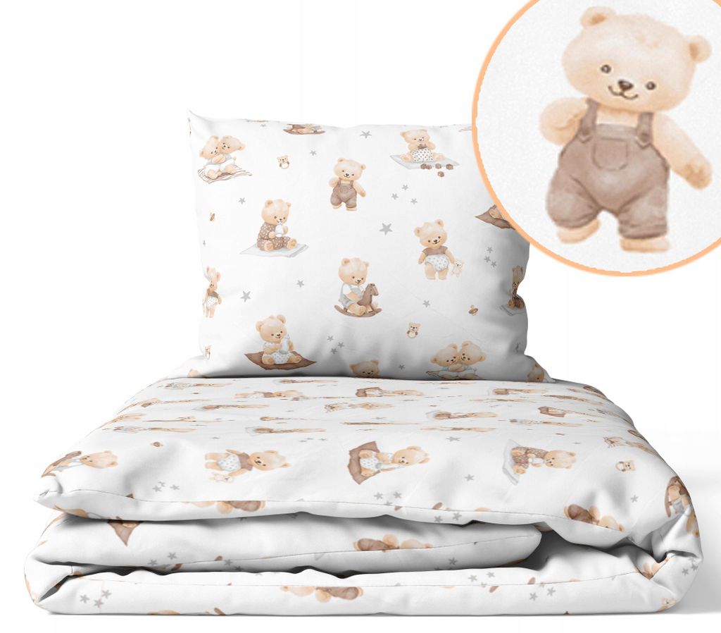 Kinder Bettdecke ohne Bezug 100x135 cm - Baumwolle Baby Decke und Kissen Set Kinderdecke 100x135 und Kopfkissen 40x60