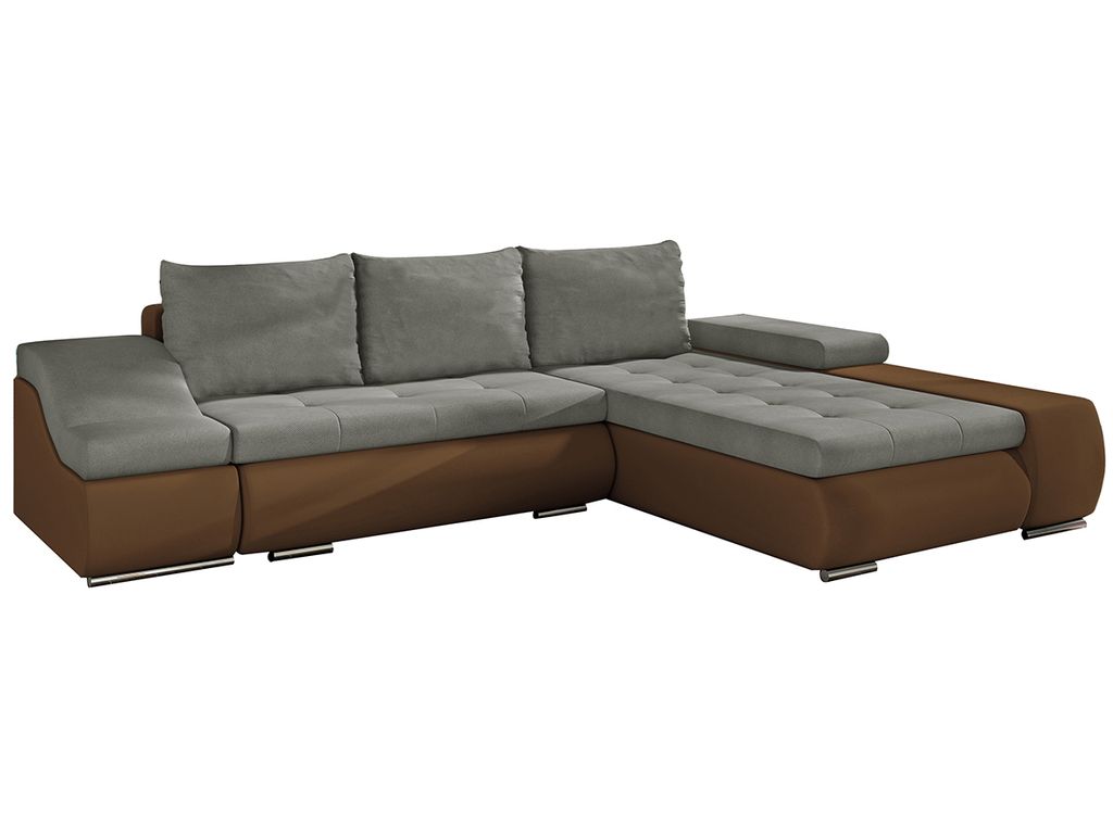 NABBI Ecksofa mit Zersetzung u Lagerraum Oristano P - beige / braun