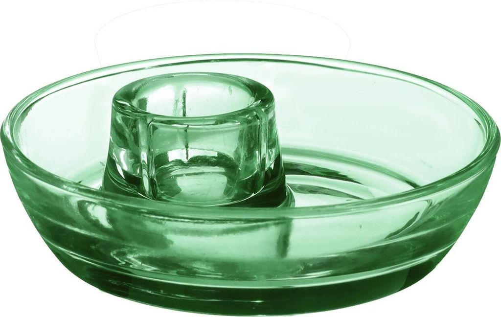 Glas Kerzenhalter 'Mia' mit kleiner Dekoschale, Ø10 x H.3 in vielen Farben wählbar | Kerzenständer | Kerzenhalter für Ihre Tischdekoration zur ...