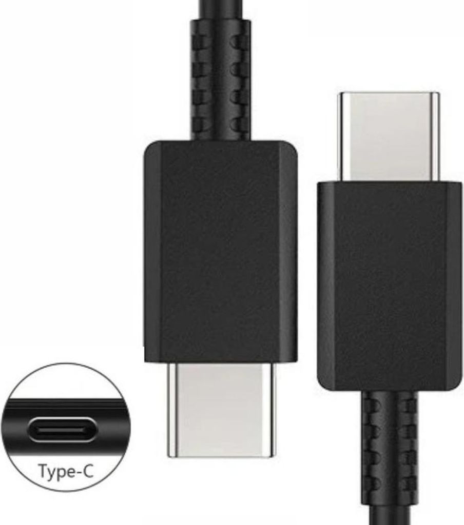 Schwarz USB-C auf USB-C Datenkabel Ladekabel für Motorola Moto E6s, E6 Play, X4