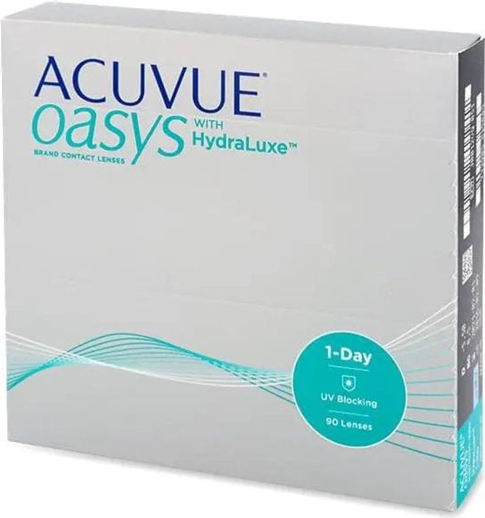 Acuvue Oasys Hydraluxe Contact Lenses Daily Replacement -4.00BC/-8.5 90 Units