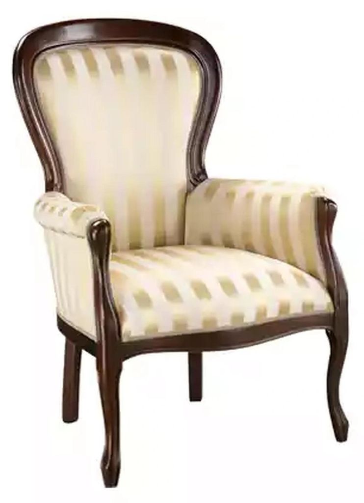 Luxus Sessel Wohnzimmer Textil Sessel klassisch Design Polsterung Neu