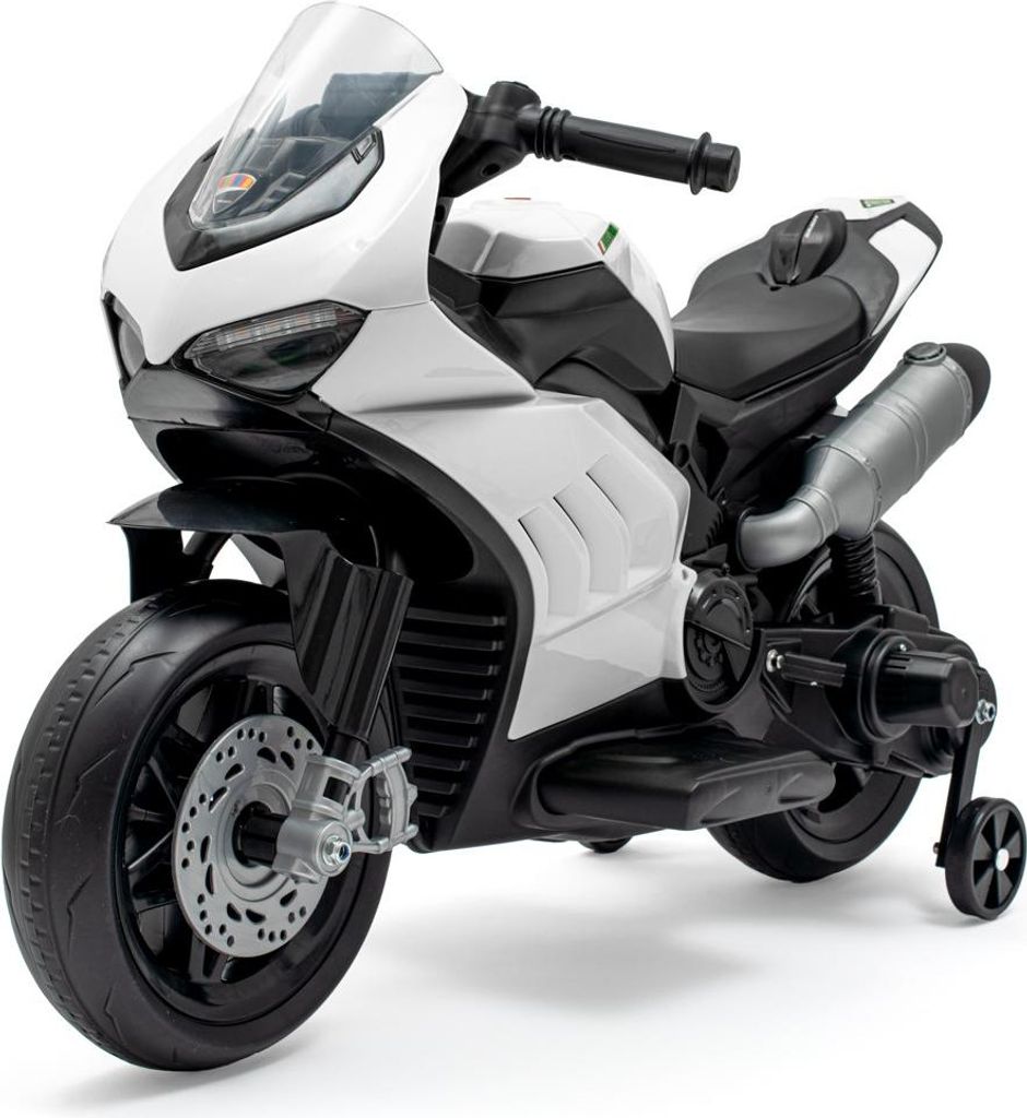 Detská elektrická motorka Baby Mix Supersport biela Obrázok produktu 