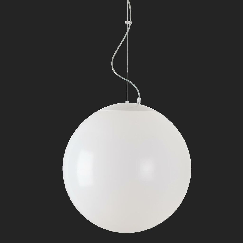 OSMONT ISI72725 ISIS L4 PM HP Hängeleuchte aus Kunststoff, weiß, Schutzart IP40, 4000 K, 58 W LED-Notbeleuchtung, kombiniert, 3 Stunden