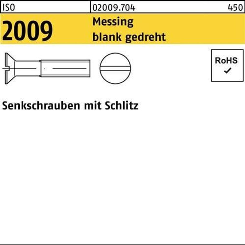 Reyher Senkschrauben ISO 2009 Messing M 1,6x4 gedr. (100 Stück)
