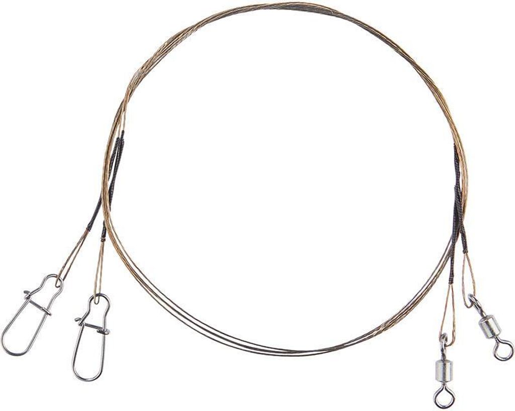 Balzer 1x7 Niroflex Karabiner/Wirbel 25cm 6kg