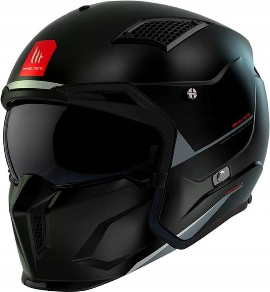 Modular Helm MT Helmets Streetfighter SV S Solid A1 Schwarz Produktbild 