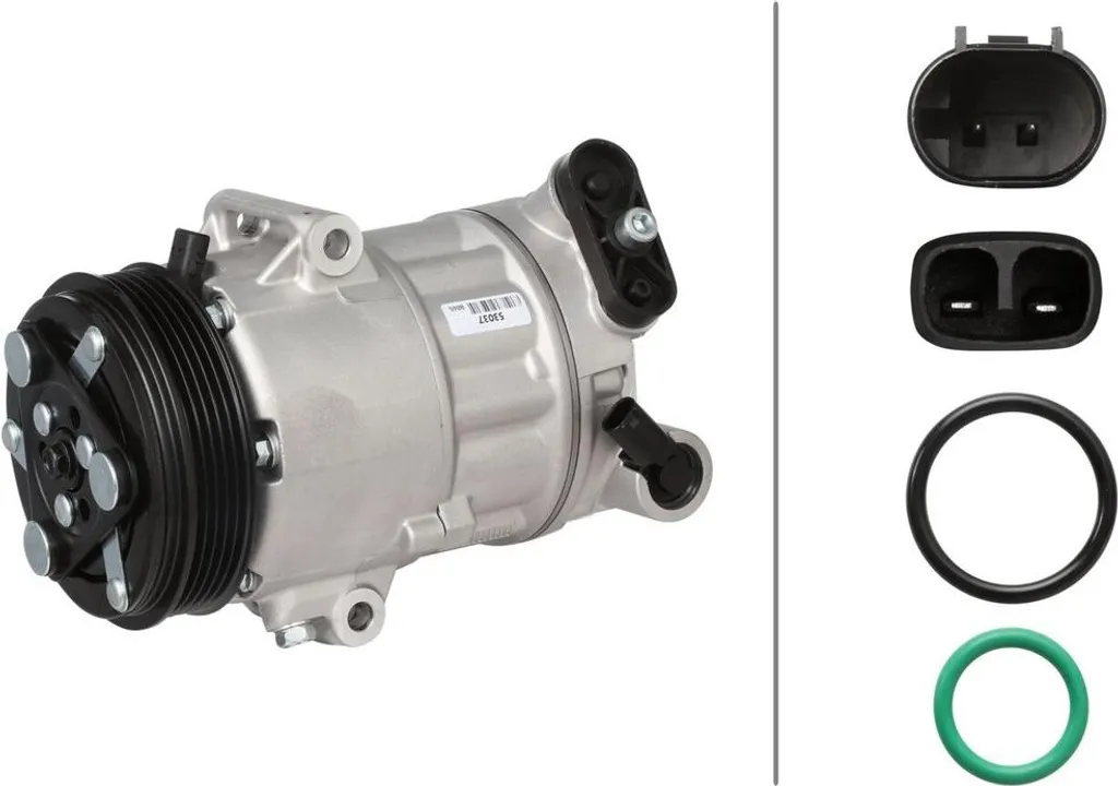 Compresseur de Clim 12V pour FIAT 500X avec Poulie Ø 110 mm HELLA IAM