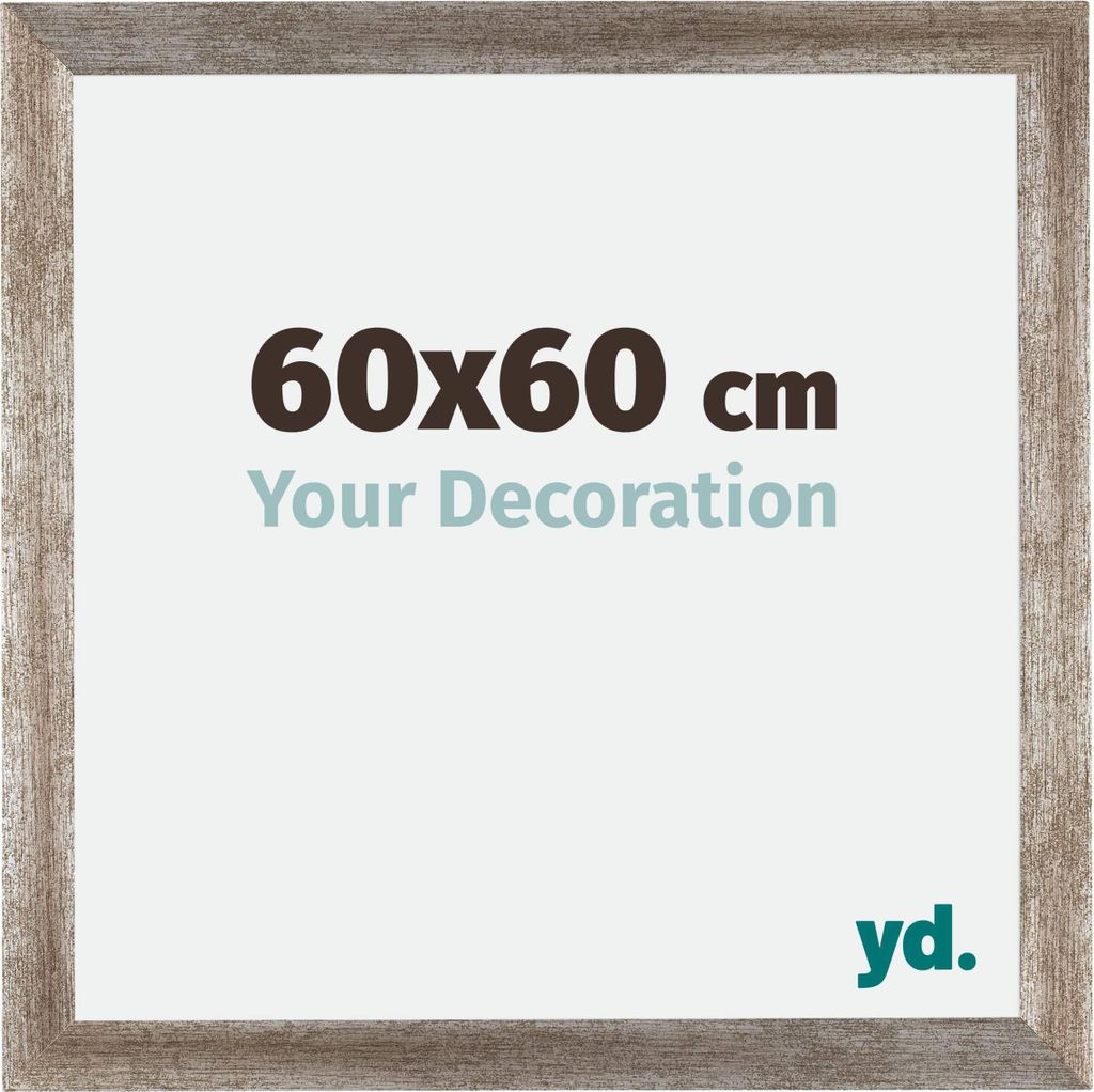 Bilderrahmen, 60x60 cm, Metall Vintage, MDF, Mura Produktbild 