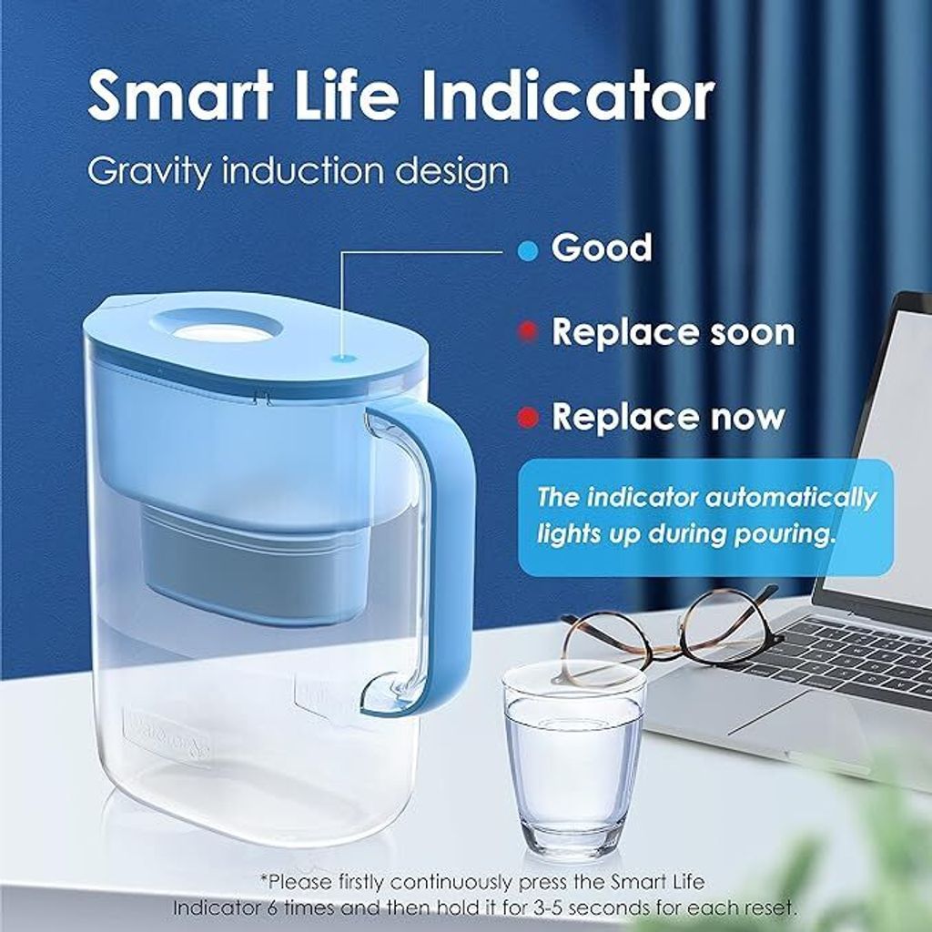 Aquafloow Classic Hard Cartucce Filtranti per Acqua, per Brocca Filtro, Elimina Cloro, Impurità e Metalli Pesanti | Ricambio per Dafi Classic, Aquaphor Ideal, Brita Classic, Laica – 6 Pezzi