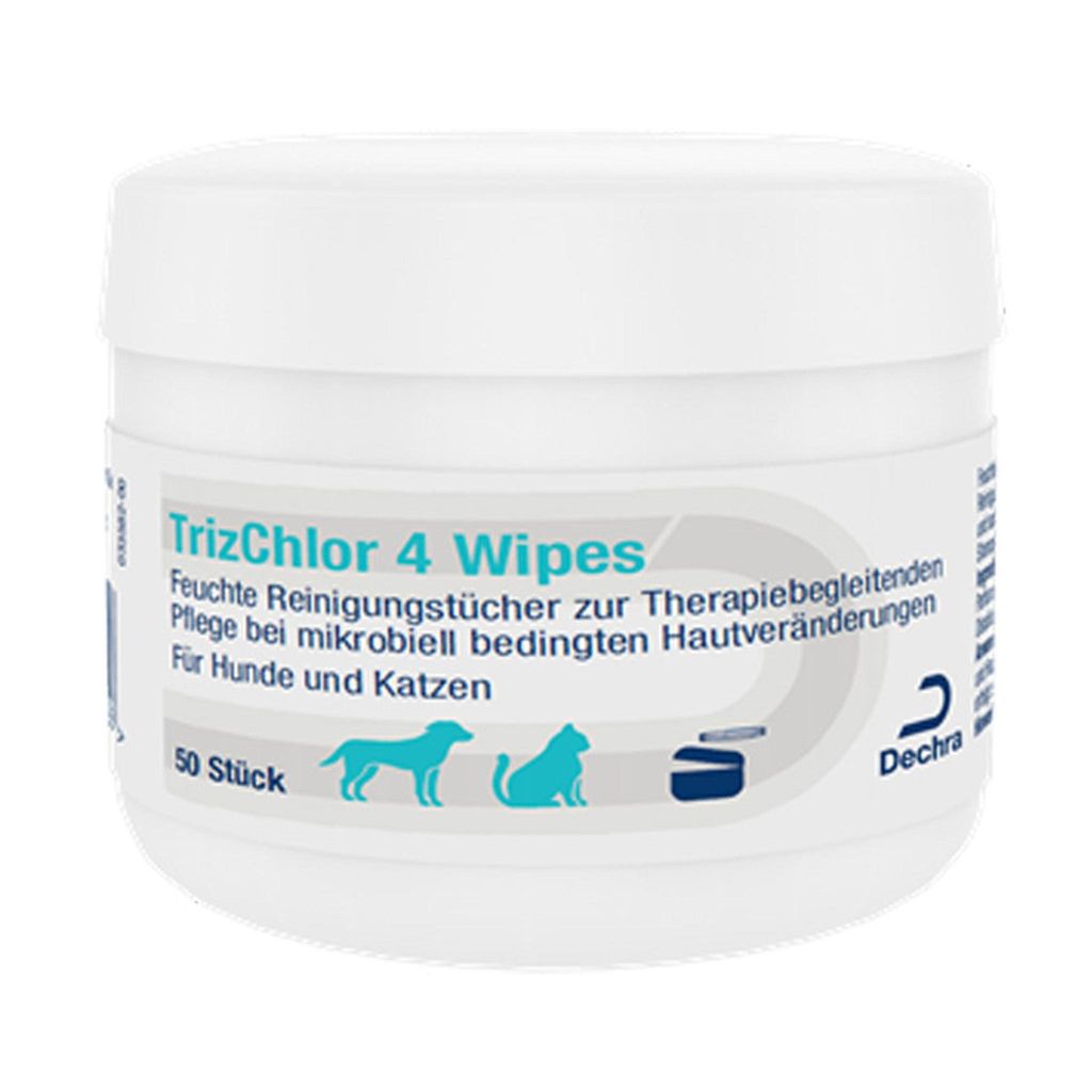 Trizchlor 4 wipes f.Hunde/katzen 50 St Produktbild 