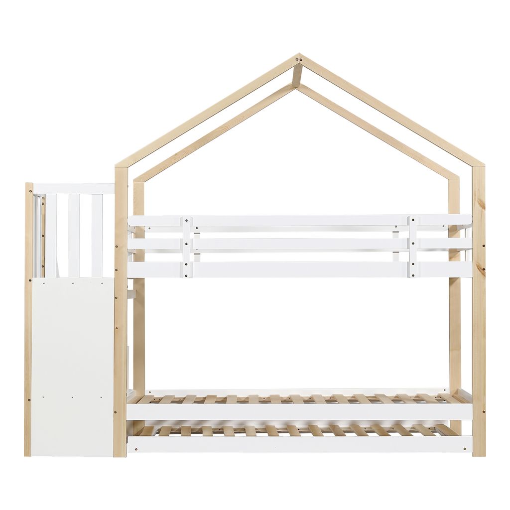 Łóżko piętrowe Flieks 90x200cm/90x190cm z pojemnikiem na Zdjęcie produktu 10